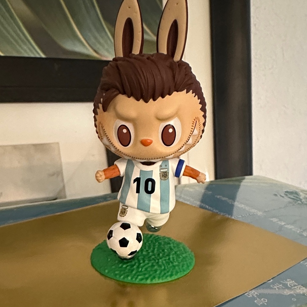 POP MART Labubu Messi soccer rare